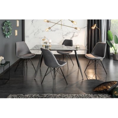designerskie krzesło wykonane z aksamitnej tkaniny 