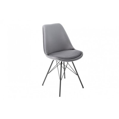 designerskie krzesło wykonane z aksamitnej tkaniny