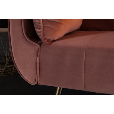 luksusowa aksamitna sofa z funkcją spania 