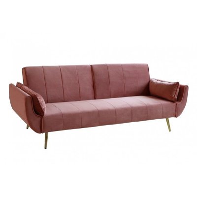 luksusowa aksamitna sofa z funkcją spania