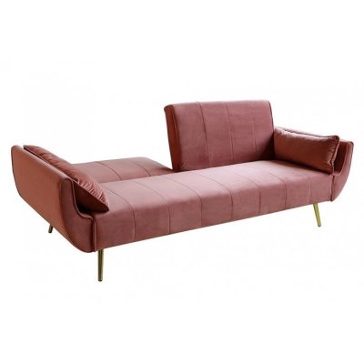 luksusowa aksamitna sofa z funkcją spania 