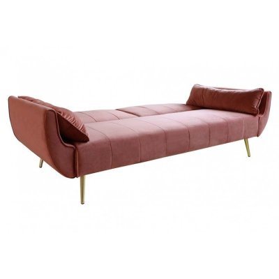 luksusowa aksamitna sofa z funkcją spania 