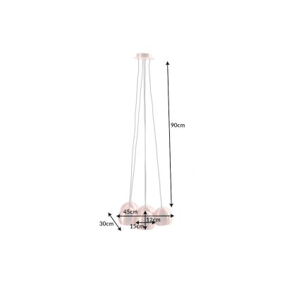 Lampa wisząca Pearl różowe złoto