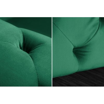 Sofa Barocco zielony aksamit 240