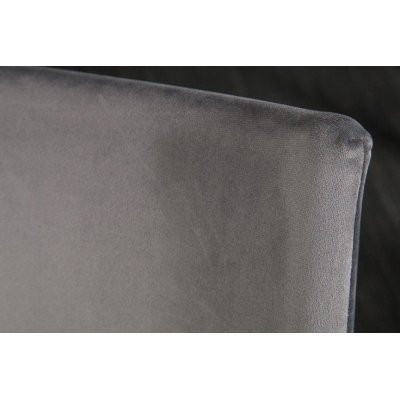 Krzesło Party szare velvet na płozach