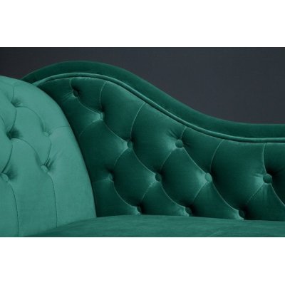 Szezlong Luxury ciemnozielony