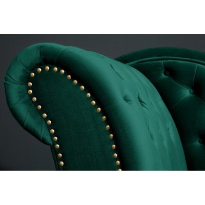 Szezlong Luxury ciemnozielony