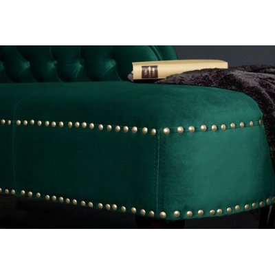 Szezlong Luxury ciemnozielony