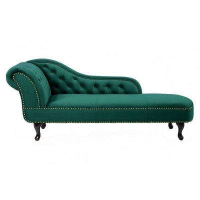 Szezlong Luxury ciemnozielony