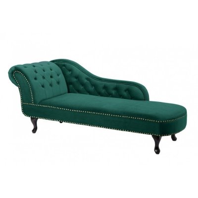 Szezlong Luxury ciemnozielony