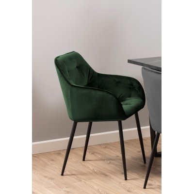 Krzesło Rosa Velvet butelkowa zieleń  