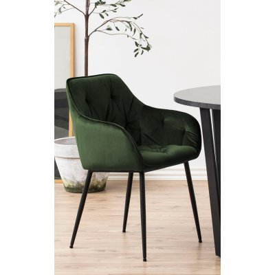 Krzesło Rosa Velvet butelkowa zieleń  