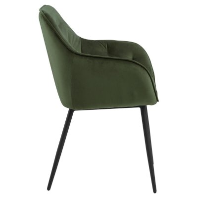Krzesło Rosa Velvet butelkowa zieleń