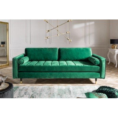 Sofa Tokio ciemnozielona velvet 220