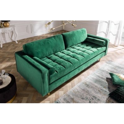 Sofa Tokio ciemnozielona velvet 220