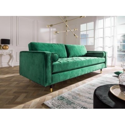 Sofa Tokio ciemnozielona velvet 220
