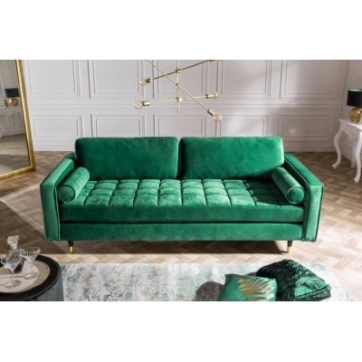 Sofa Tokio ciemnozielona velvet 220
