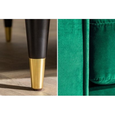 Sofa Tokio ciemnozielona velvet 220