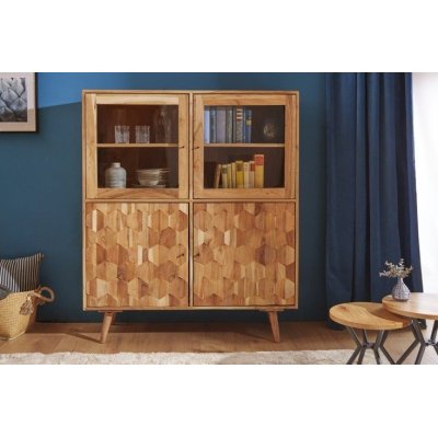 Witryna z litego drewna - designerska - Modo4u.pl
