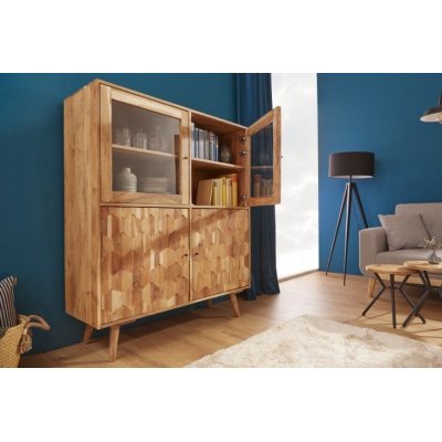 Witryna z litego drewna - designerska - Modo4u.pl