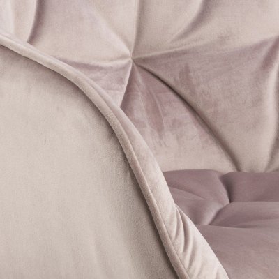 Krzesło Rosa Velvet pudrowy róż