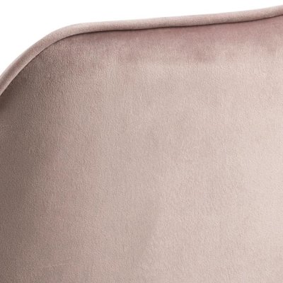 Krzesło Rosa Velvet pudrowy róż