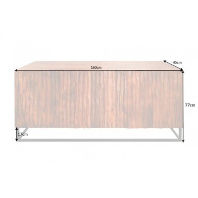 Komoda drewniana loft 160