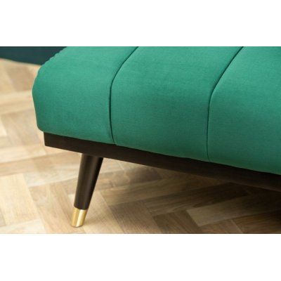 Welurowa sofa z funkcją spania
