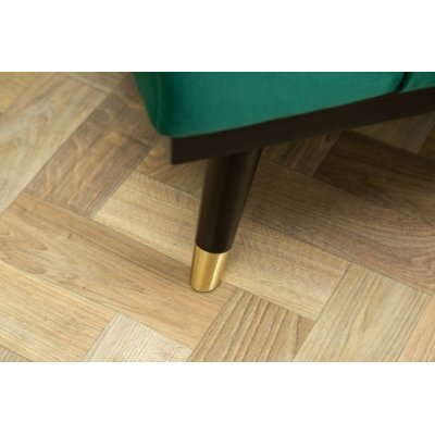 Welurowa sofa z funkcją spania