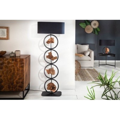 Elegancka lampa podłogowa styl retro