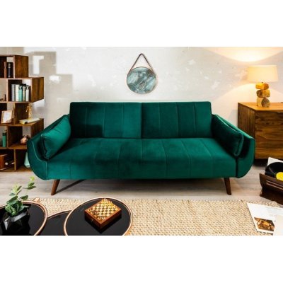 Welurowa sofa rozkładana do salonu
