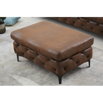 Funkcjonalny puf w stylu Chesterfield