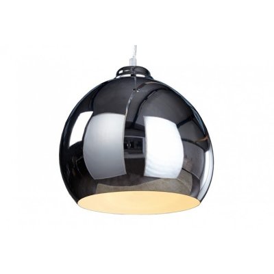 chromowana wisząca lampa do salonu