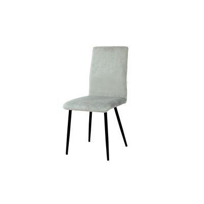 Tapicerowane krzesło Classic Slim z czarnymi nogami