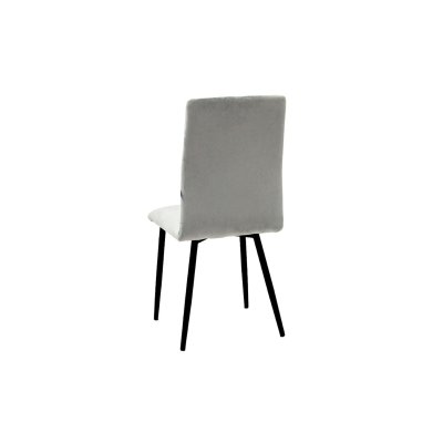 Tapicerowane krzesło Classic Slim z czarnymi nogami
