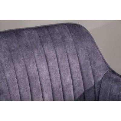 Designerski ciemnoszary fotel biurowy