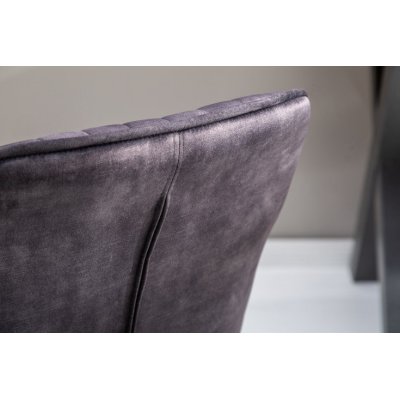 Designerski ciemnoszary fotel biurowy