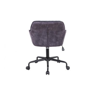 Designerski ciemnoszary fotel biurowy