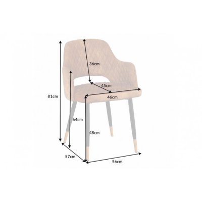 Designerskie krzesło z podłokietnikami