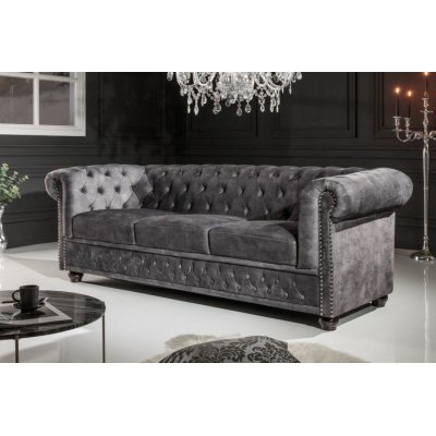 Elegancka sofa 3 osobowa Chesterfield