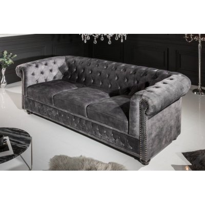 Elegancka sofa 3 osobowa Chesterfield