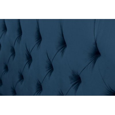 Granatowe łóżko małżeńskie 160x200