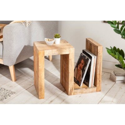Designerski stolik drewniany