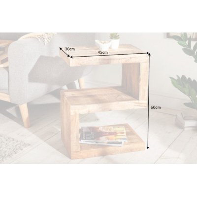 Designerski stolik drewniany