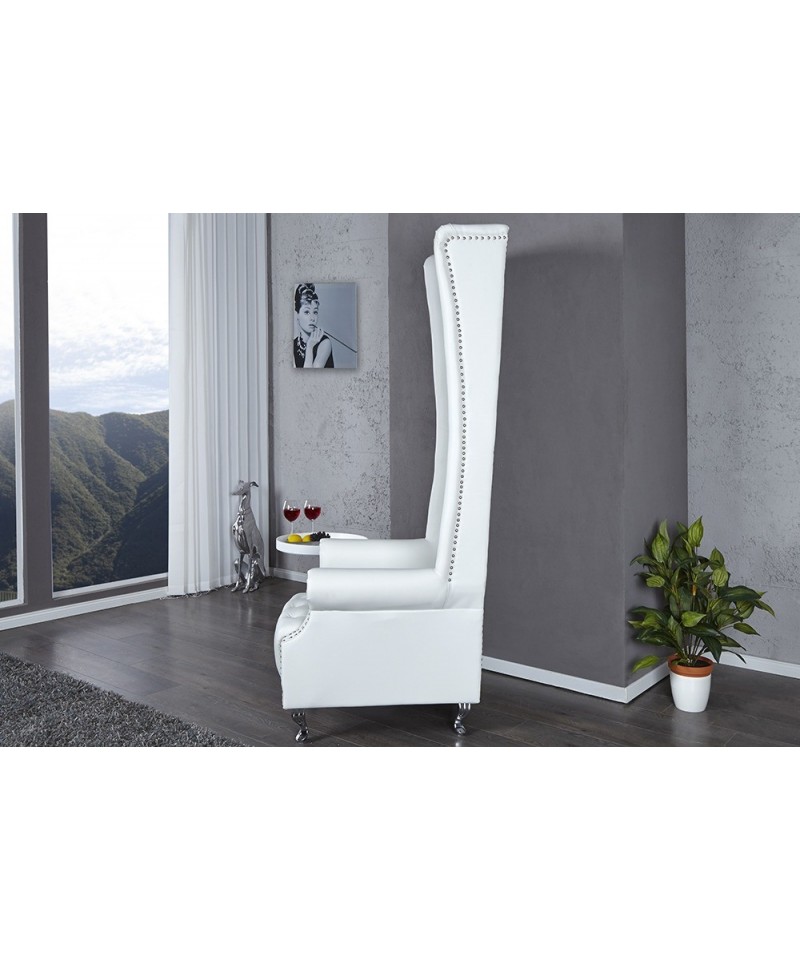 Fotel Luxury Long White 