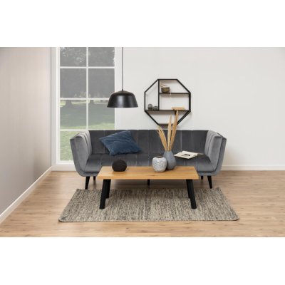 Sofa Tarot 3 osobowa welwet ciemnoszary