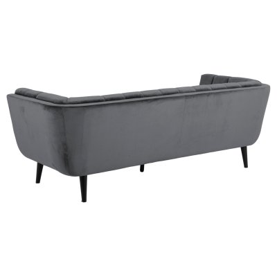 Sofa Tarot 3 osobowa welwet ciemnoszary