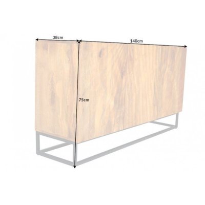 Drewniana komoda Paro 140 cm