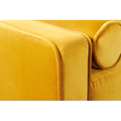 Sofa welurowa Tokio musztardowa 220