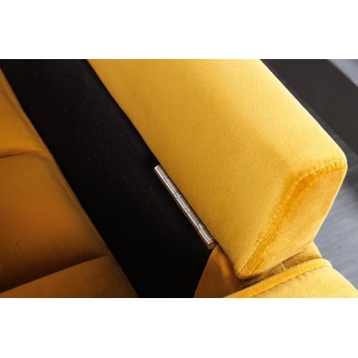 Sofa welurowa Tokio musztardowa 220
